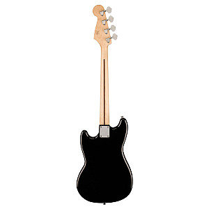 Squier Sonic Bronco Bass Guitar w/White Pickguard, Laurel FB, Black